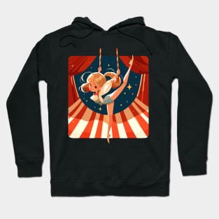 Circus show on flying trapeze Hoodie